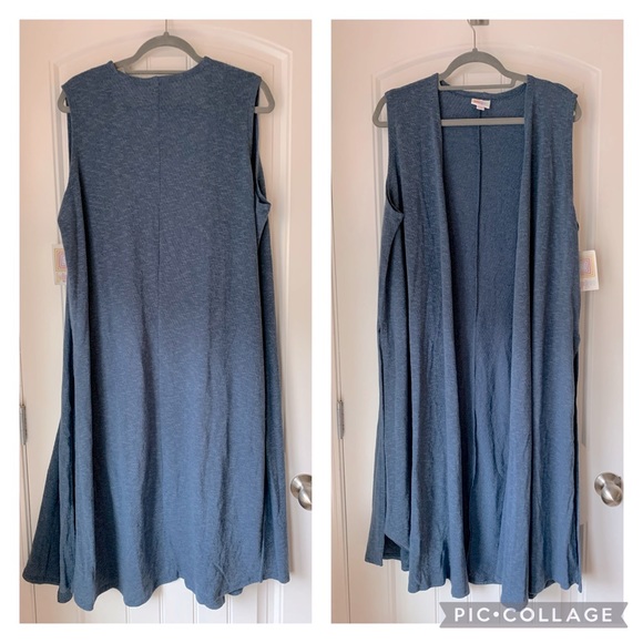 Lularoe dusty blue Joy - Picture 1 of 3
